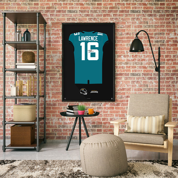 Jacksonville Jaguars Trevor Lawrence Autographed Jersey Framed