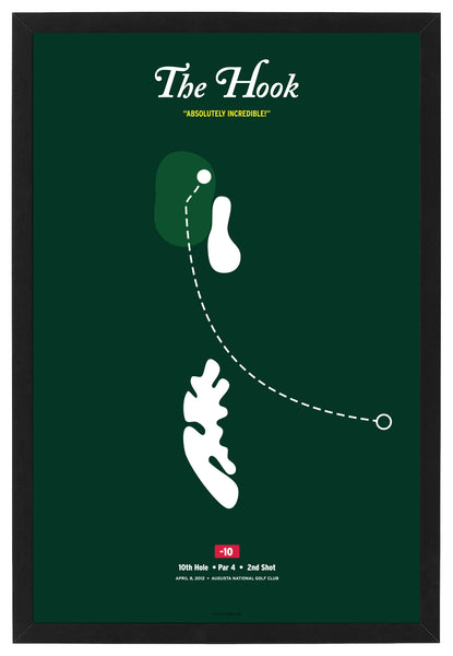 Bubba Watson's Hook at the 2012 Masters Framed Print