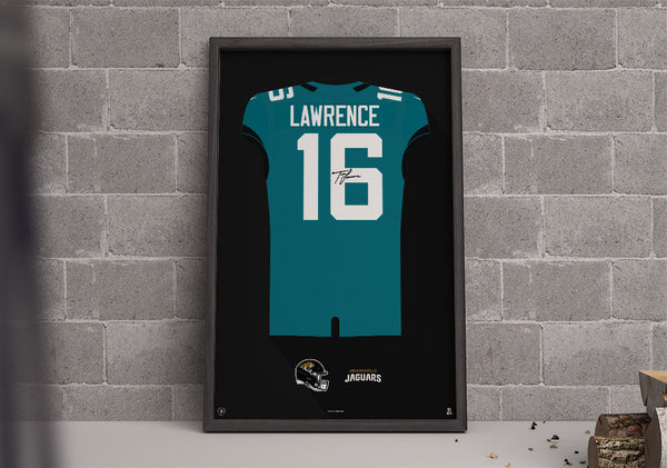 Jacksonville Jaguars Trevor Lawrence Autographed Jersey Framed