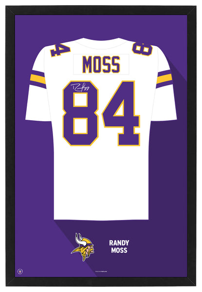 Minnesota Vikings Randy Moss Jersey Framed Print