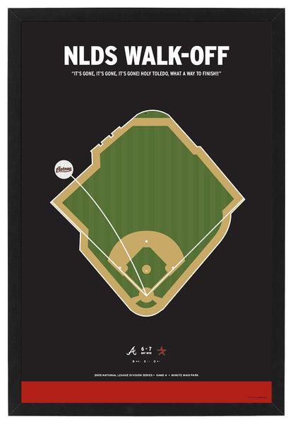 Chris Burke NLDS Walk-Off Home Run Print