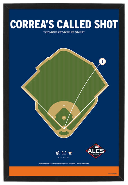 Astros Correa's Called Shot Framed Print