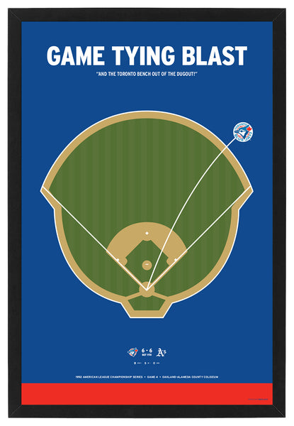 Blue Jays Alomar 1992 ALCS Walk-Off Framed Print