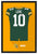 Green Bay Packers Jordan Love Autographed Jersey Framed Print