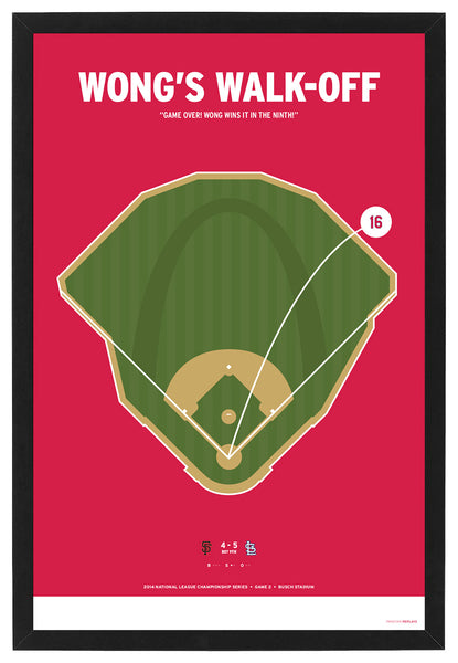 Cardinals Wong's Walk-Off Print