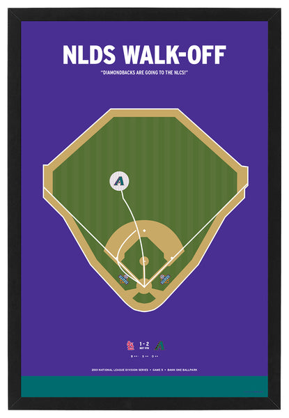 Diamondbacks Tony Womack NLDS Walk-Off Print