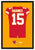 Kansas City Chiefs Patrick Mahomes Autographed Jersey Framed Print