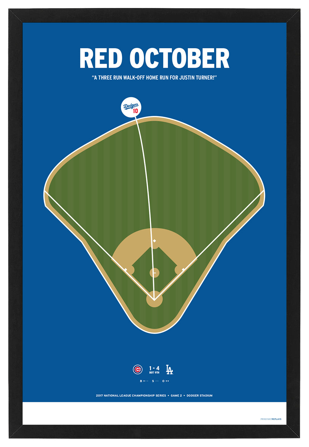 Dodgers Red October Poster