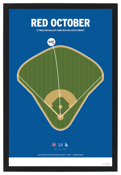 Dodgers Red October Poster