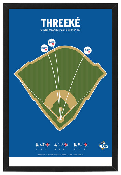 Dodgers Threeke Poster