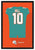 Miami Dolphins Tyreek Hill Autographed Jersey Framed Print