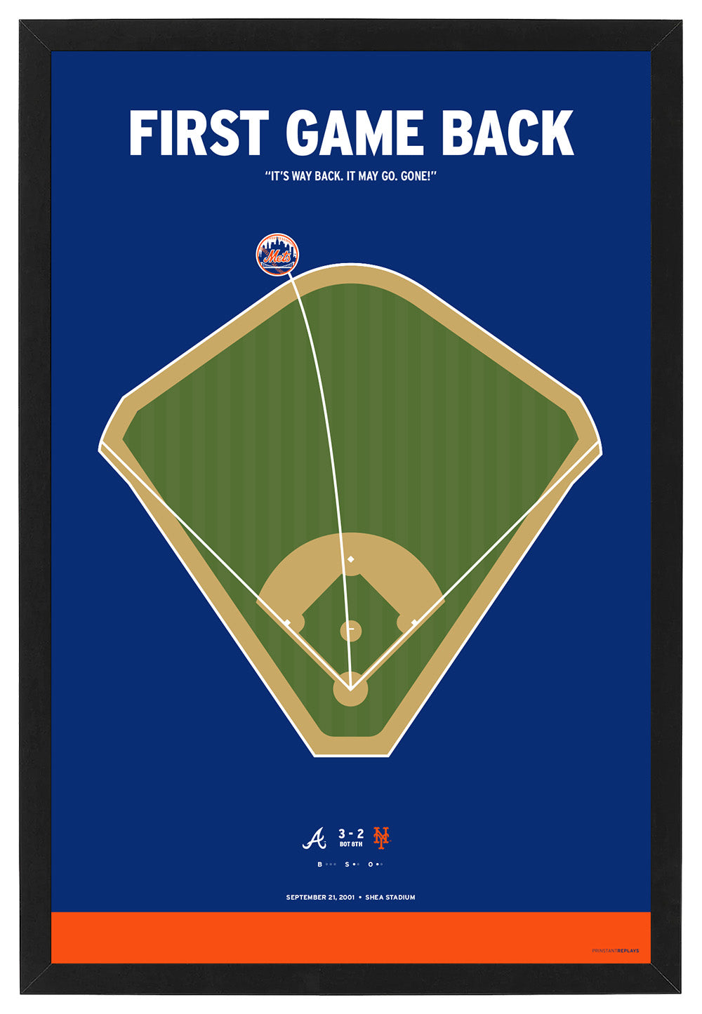 Mets Piazza Post 9/11 Homer Print