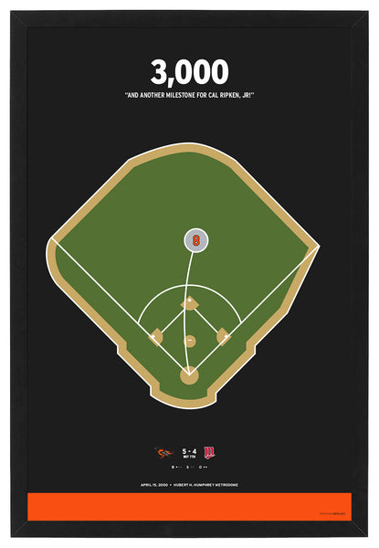 Orioles Ripken's 3,000th Hit Print