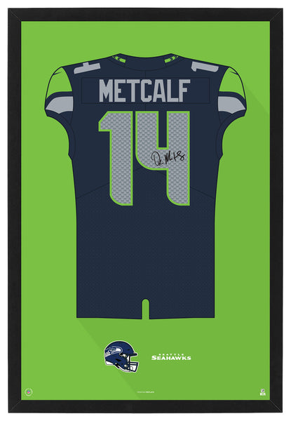 Dk Metcalf Seahawks Shirts Dk Metcalf Signed Seattle Seahawks #14 Navy Nike Limited Jersey Fanatics