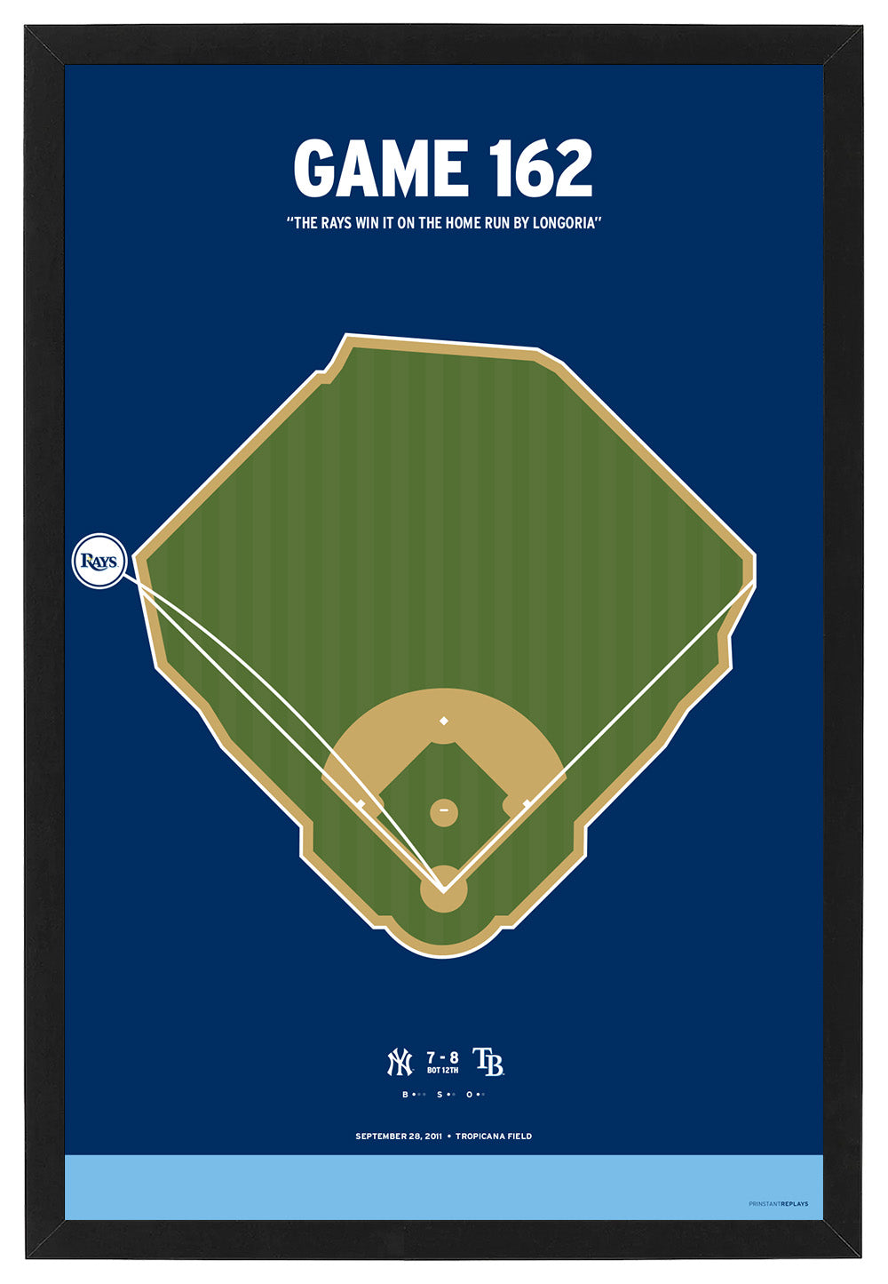Rays Game 162 Print