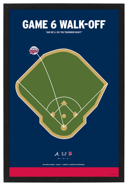 Twins Kirby Puckett Game 6 Walk-Off Print