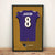 Baltimore Ravens Lamar Jackson Autographed Jersey Framed Print
