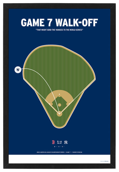 Yankees 2003 ALCS Game 7 Walk-Off Print