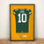 Green Bay Packers Jordan Love Autographed Jersey Framed Print