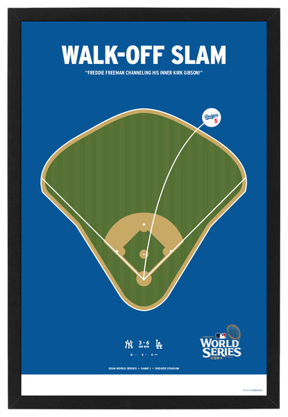 Dodgers Freddie Freeman Game 1 Walk-off Grand Slam Poster