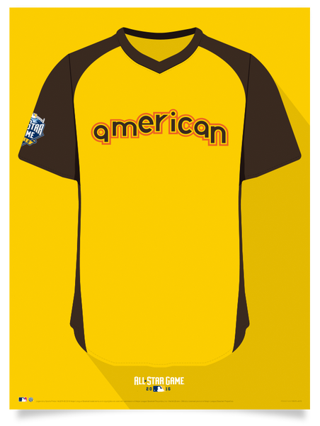 2016 American League All Star Jersey Print
