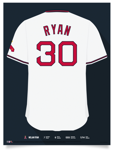 Angels Nolan Ryan Jersey Print