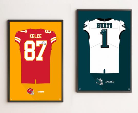 Signed NFL Jersey Framed Prints