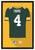 Green Bay Packers Brett Favre Jersey Framed Print