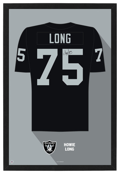 Oakland Raiders Howie Long Jersey Framed Print