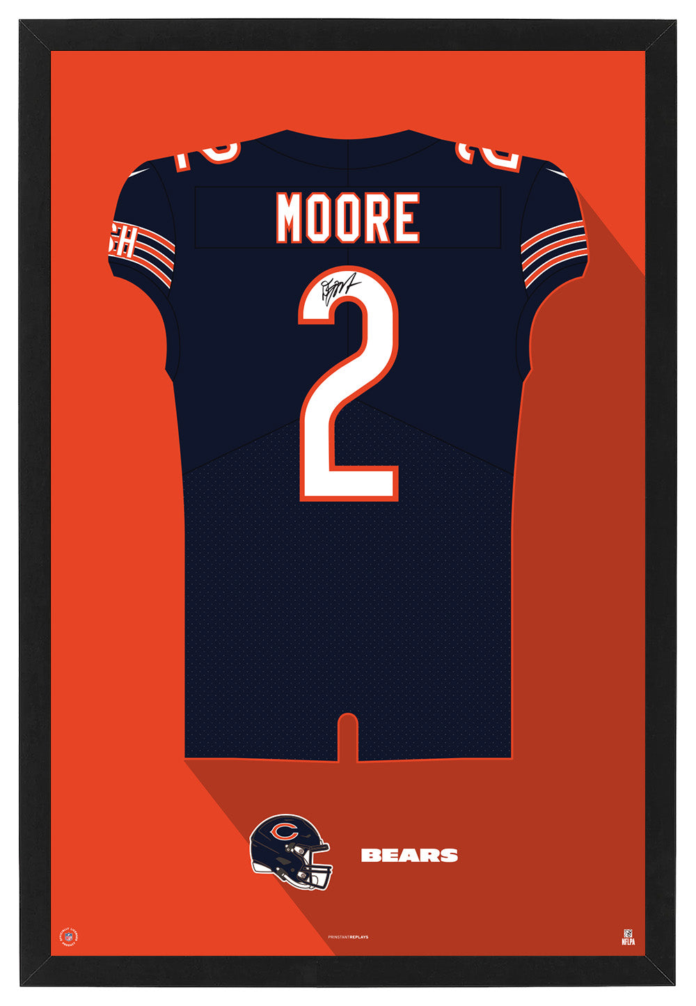 George Halas Chicago Bears Jersey Gsh Football Gsh Bears Logo What