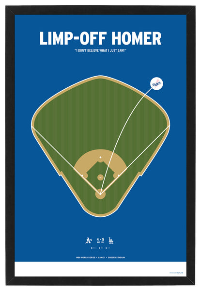 Dodgers Gibson's Limp-Off Home Run Print