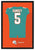 Miami Dolphins Jalen Ramsey Autographed Jersey Framed Print