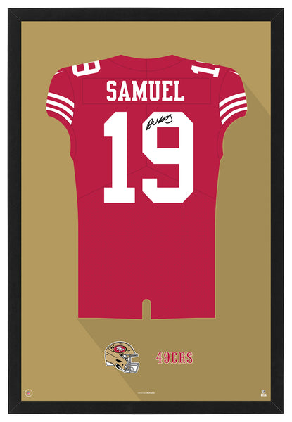 San Francisco 49ers Deebo Samuel Autographed Jersey Framed Print