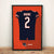 Chicago Bears DJ Moore Autographed Jersey Framed Print