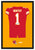 Kansas City Chiefs Xavier Worthy Autographed Jersey Framed Print