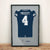 Dallas Cowboys Dak Prescott Autographed Jersey Framed Print