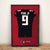 Atlanta Falcons Michael Penix Jr. Autographed Jersey Framed Print