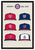 Nationals History of Ball Caps Poster