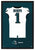 Philadelphia Eagles Jalen Hurts Autographed Jersey Framed Print