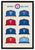 Rangers History of Ball Caps Poster