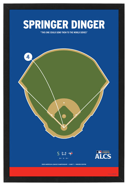 Blue Jays Springer Dinger Framed Print