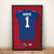 New York Giants Malik Nabers Autographed Jersey Framed Print
