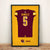 Washington Commanders Jayden Daniels Autographed Jersey Framed Print