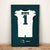 Philadelphia Eagles Jalen Hurts Autographed Jersey Framed Print