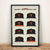 Giants History of Ball Caps Poster