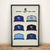 Royals History of Ball Caps Poster