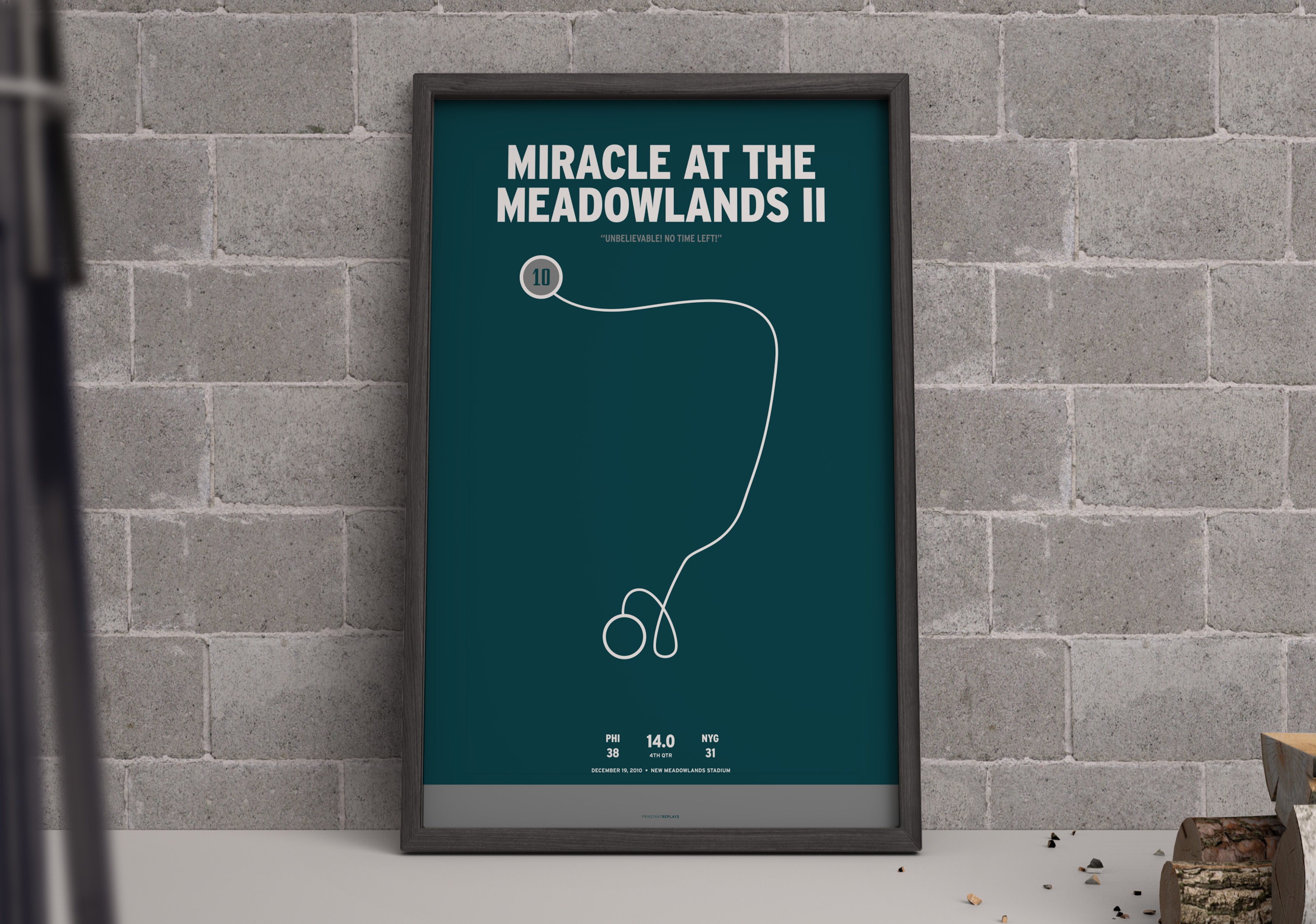 Miracle at the Meadowlands II Eagles Poster Prinstant Replays