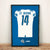 Detroit Lions Amon-Ra St. Brown Autographed Jersey Framed Print