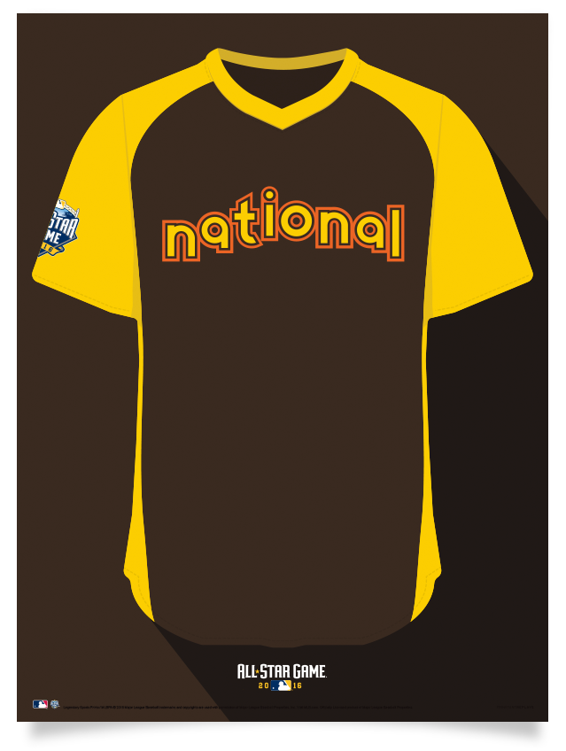 2016 National League All Star Jersey Print
