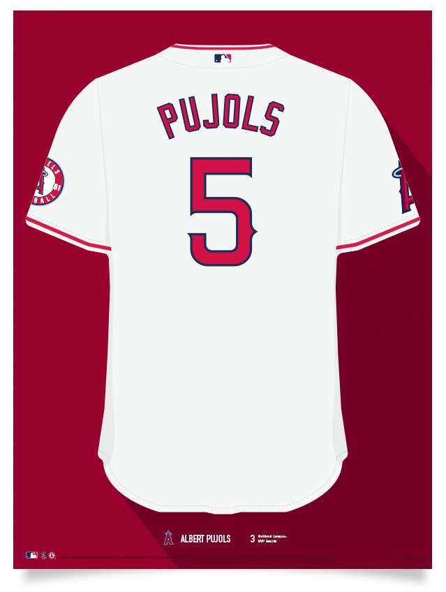 Angels Albert Pujols Jersey Print